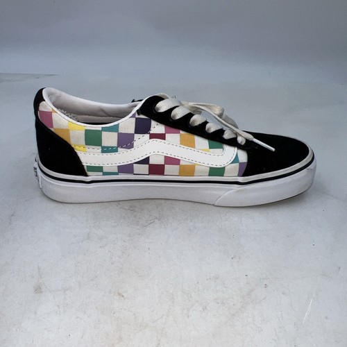 Vans Shoes Womens Size 6 Multicolor Checkered Lace Up Old Skool Sneakers - Picture 7 of 10