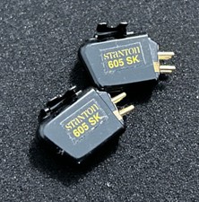 Stanton 605 SK Turntable 2 DJ Cartridges Pair no stylus 605SK