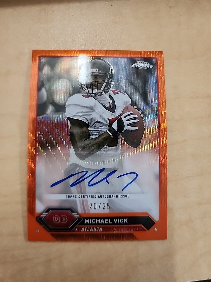 2023 Topps Composite Chrome Michael Vick Orange Refractor Auto /25