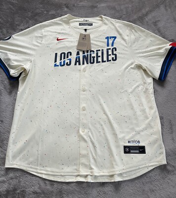 Nike Los Angeles Dodgers Shohei Ohtani Cream Authentic MLB Nike Los Angeles Dodgers Shohei Ohtani Cream Authentic MLB