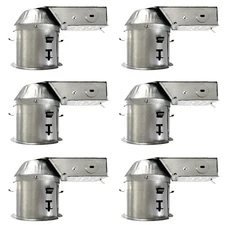 MW Lighting  4Inch Shallow Recessed Remodel Housing Can(6Pack)