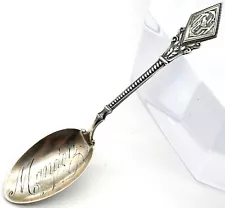 Sterling Silver Souvenir Spoon Mandan North Dakota Mechanics Sterling Co.