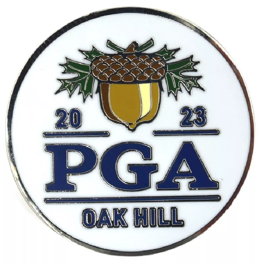 2023 PGA Championship (Oak Hill) FLAT Large TWO SIDED Mighty Marker BALL MARKER