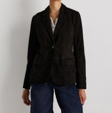 Black Suede Leather Blazer Women Formal Size XS S M L XL XXL 3XL Custom Made