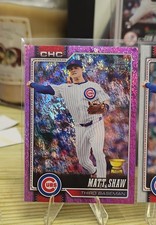 2026 Topps Series 1 - Matt Shaw #27 Pink Holo Foil AND BASE NM!!!!