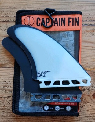 Chris Christenson Twin es Captain Fin Co. Aufrechte Kielflossen Neu Langfisch 5,25''