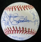 1990 New York Mets Team Signed Baseball with 32 Signatures