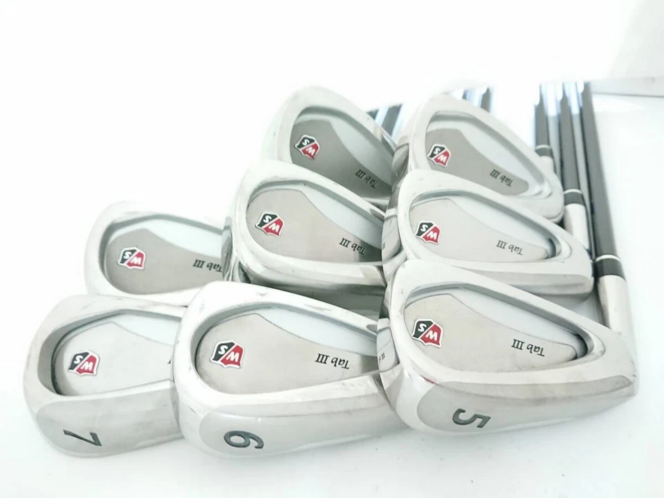 Wilson LH Iron Set STAFF TAB III 5-9,P,A,S Graphite Flex R Left Handed STORE - Image 2 of 4
