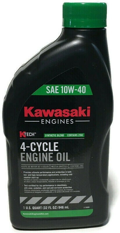 Kawasaki 99969-6296, 49065-0721 Oil Change Kit – (2) Quarts 10W40