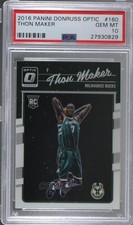 2016-17 Panini Donruss Optic Thon Maker #160 PSA 10 GEM MT 5h9