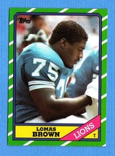 1986 Topps #248 Lomas Brown NM Detroit Lions