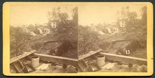 WALLINGFORD ~ John Munson Home Ruins 1878 Tornado, N. R. WORDEN, Stereoview # 13