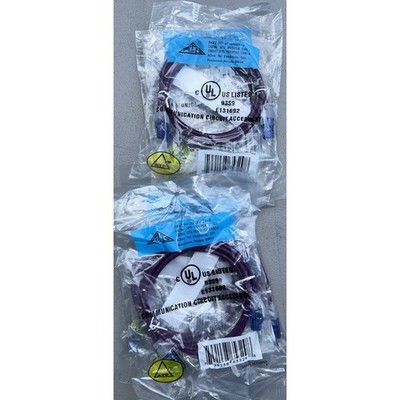 Lot Of 7: Cat 5e 3ft purple NOS cables Allen Tel Products AT1503EV-P