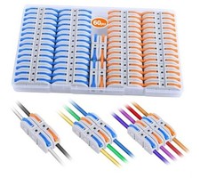 Lever Wire Connectors, -Piece Quick Connect Electrical Splicing 60 Multicolored