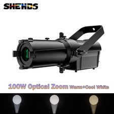 SHEHDS 100W LED Optical Zoom Warm Cool White Profile Spotlight DMX Show Party