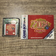 Zelda Oracle of Seasons GBC New Battery Game Boy Color  Manual Tested Cleaned