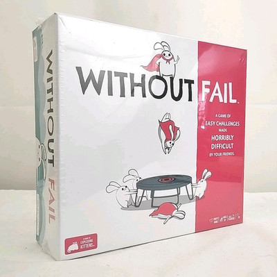 Without Fail Board Game New Sealed - from the Makers of Exploding Kittens