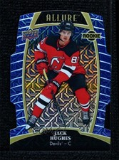 2019-20 Upper Deck Allure Rookies Blue Line 14/25 Jack Hughes #100 10w9