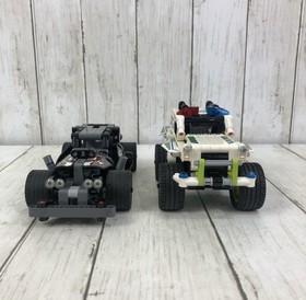 LEGO TECHNIC 42046 7 42047 Getaway Driver & Police Interceptor 100% Complete