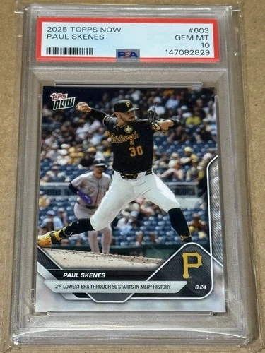 2025 TOPPS NOW #603 PAUL SKENES PSA 10