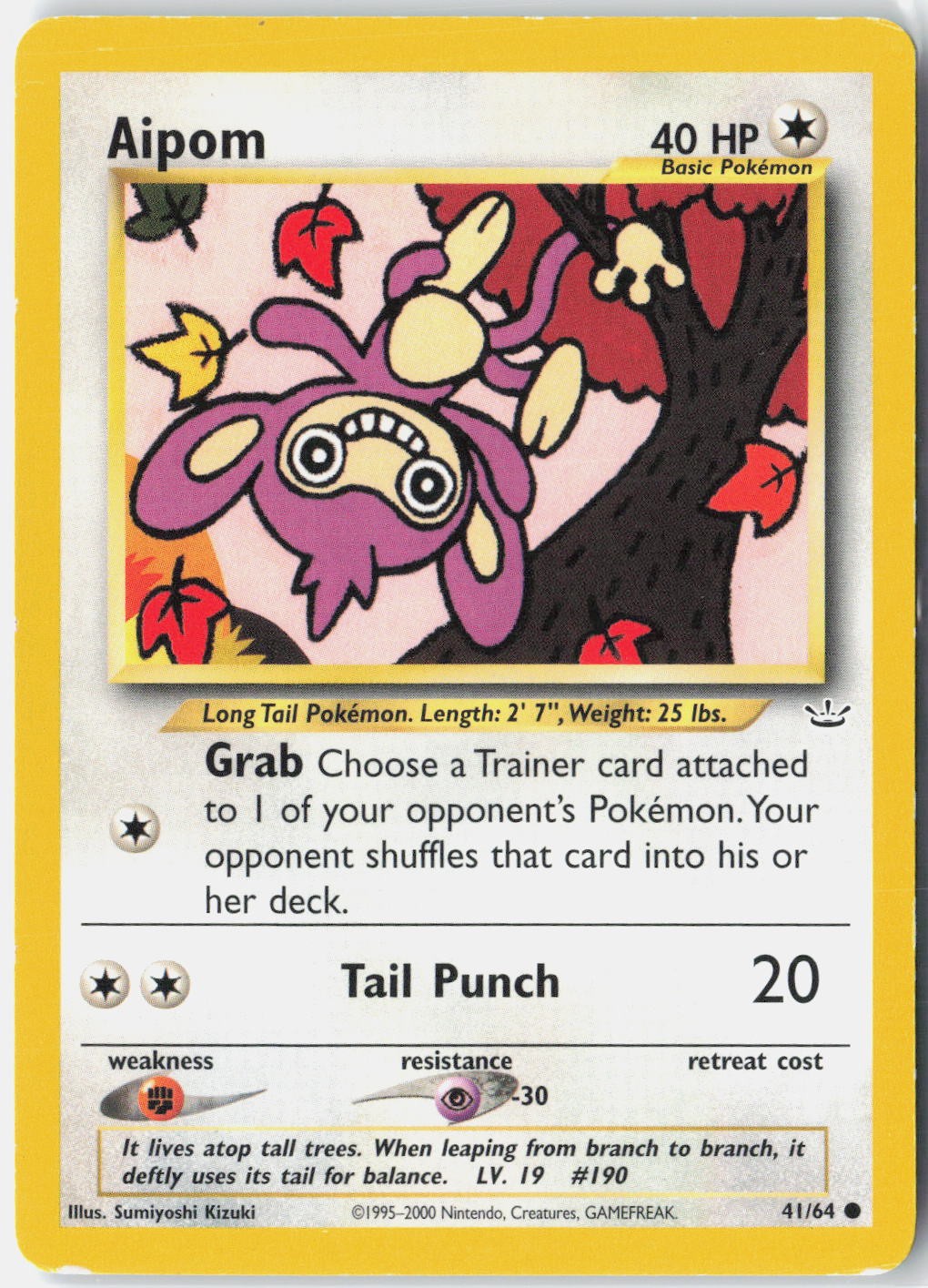 Aipom Neo Revelation 41/64 Pokemon Card Unlimited