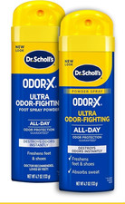 2 Dr. Scholl  s Odor-X ODOR-FIGHTING Spray-Powder  All-Day Odor Protection
