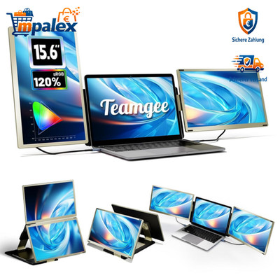 Laptop Bildschirm Erweiterung 15,6 Zoll Triple Portable Monitor Type-C USB