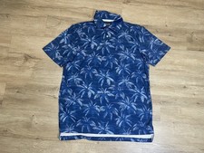 Chaps Everyday Performance Polo Shirt Men's Size M Marina Blue Moisture Wick