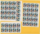 100 x 2nd Class Christmas non-barcoded stamps Unfranked OFF PAPER FULL GUM