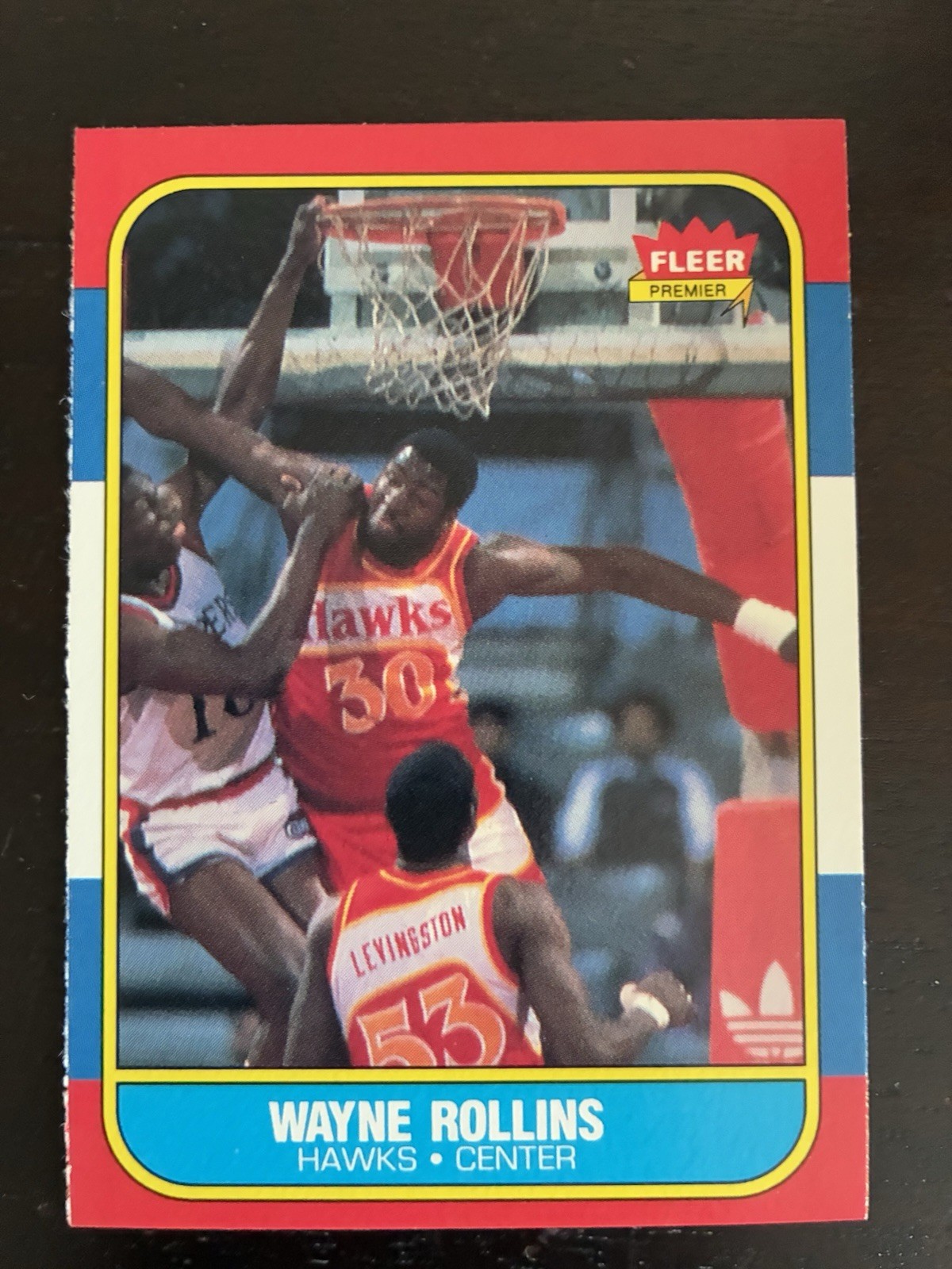 1986-87 Fleer #94 Wayne "Tree" Rollins Atlanta Hawks NRMT