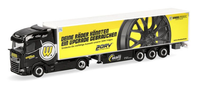 Herpa, Daf Xg 4X2 Mit 3-Achs-KüHlanhäNger KALBITZ-WHEELWORLD 2DRV, 1/87, HER9...