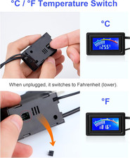 Digital Thermometer, Aquarium Thermometer, Digital Temperature Gauge, Tempera...