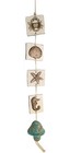 Ocean Floor Ceramic Wind Chime By Blue Sky Clayworks 28x3” Starfish Shells