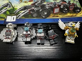 LEGO 70009 Legends of CHIMA Worriz's Combat Lair 100% Complete 5/6 Figures A6