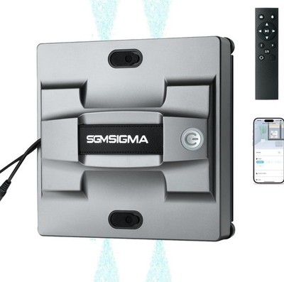 Portable Smart Window Cleaning Robot, 5600PA High Suction Power Clean,
