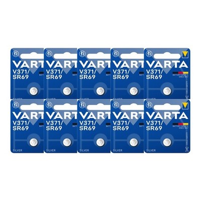 kQ 10x Varta V371 SR69 Uhrenbatterie Silberoxid 1,55V