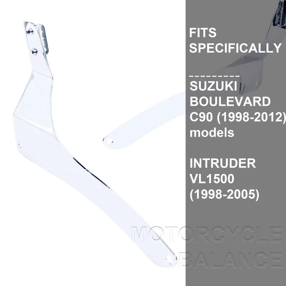 Almohadilla de respaldo Boulevard C90 Intruder VL1500 1998-2012 Sissy Bar Foto 4 de 4