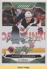 2019-20 Upper Deck MVP Green Script Damon Severson #21 READ eg1