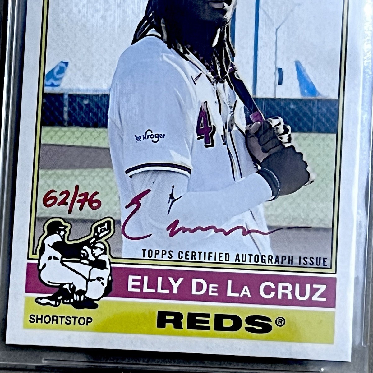 2025 Topps Heritage Elly De La Cruz Real One RED INK AUTO BGS 9.5