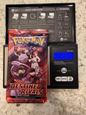 VERY HEAVY!! (22.20g) Pokémon Destined Rivals   Factory Sealed Booster Pack