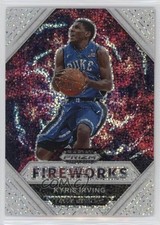 2021-22 Panini Prizm Draft Picks Fireworks White Sparkle Kyrie Irving #18 11oq