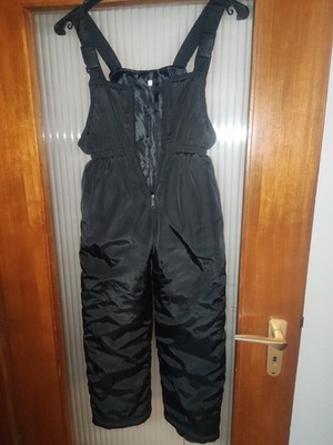 Schwarzer Winteroverall Kinder 4 Jahre   Sehr warm & bequem für Wintertage