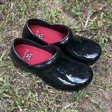 AnyWear Slip Resistant Black Comfort Clog Men Sz 7 Women Sz 8 Chef/Nurse Shoe