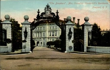 Newport RI The Breakers Mrs Cornelius Vanderbilt's Home c1910 vintage postcard