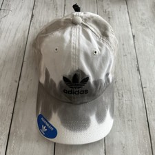 NEW WITH TAGS ADIDAS GREY WHITE BASEBALL HAT CAP GREY WASH ADJUSTABLE 