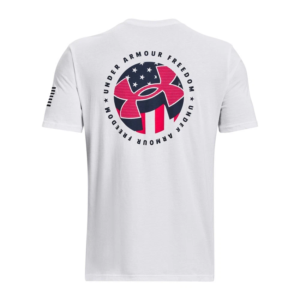 Under Armour 1377067 Men's UA Freedom Freedom Amp 4 T-Shirt, White, 2X-Large