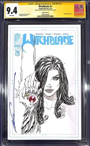 Witchblade #1 CGC SS 9.4 Signed & Sketch By Marc Silvestri 1:1000 Top Cow Image