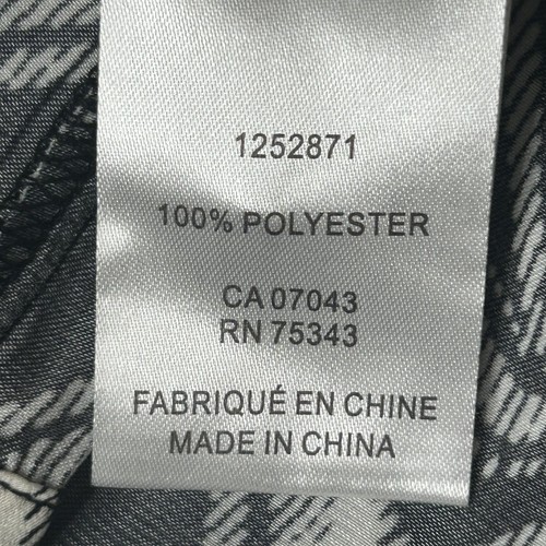 Blusa Joie Diseño Geométrico Mangas Largas Nueva con Etiquetas Pequeña Negra Blanca Falsa Tortuga - Imagen 4 de 8