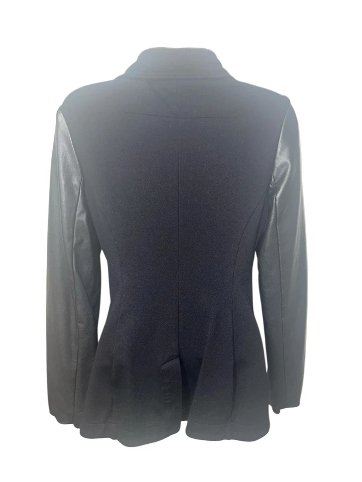 Chaqueta Blazer BAILEY 44 Mujer Talla Mediana Negra Botones Asimétricos Medios Mixtos Foto 4 de 4