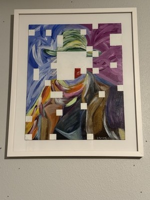  The Faceless Man . Abstract painting. Measurements Of The Painting Are 16x20